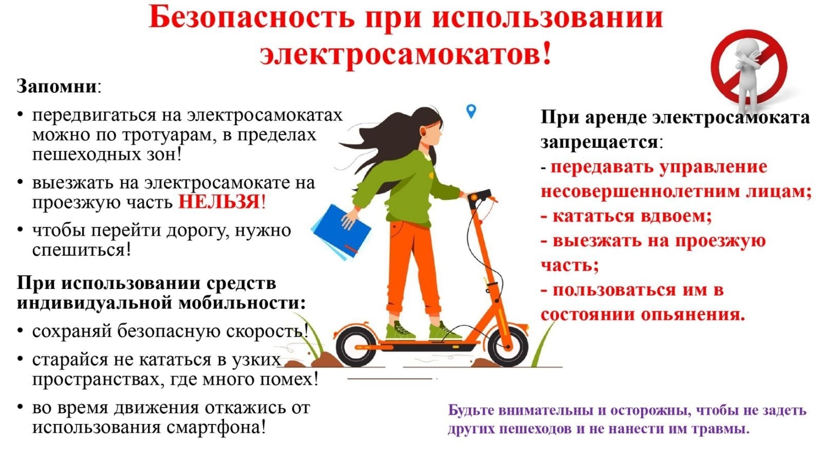 Памятка про электросамокаты Памятка про электросамокаты.